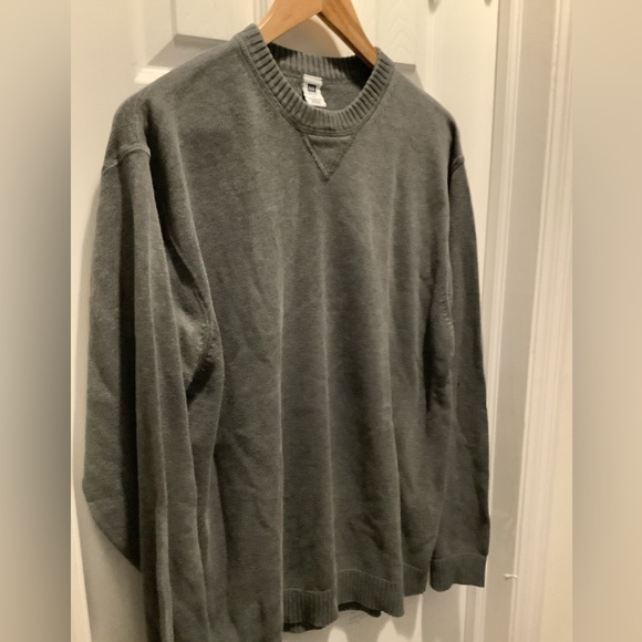 GAP Men Sweater Size Large Crewneck Grey 100% Cotton - Picture 5 of 5